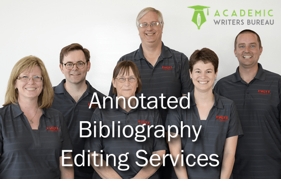 Custom Annotated Bibliography Editing Services