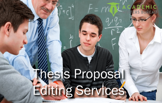 Custom Thesis Proposal Editing Services